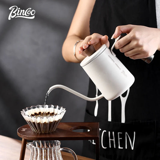 600ml Gooseneck Coffee Kettle – Just Coffee Walnut Handle Edition