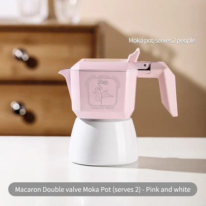 Double Valve Moka Pot – Just Coffee Italian Espresso Maker