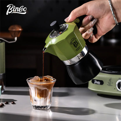 Double Valve Moka Pot Set – Just Coffee Electric Italian Espresso Maker 220V