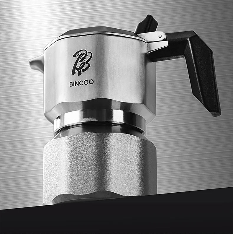 Three Valve Moka Pot – Just Coffee 316 Stainless Steel Espresso Maker