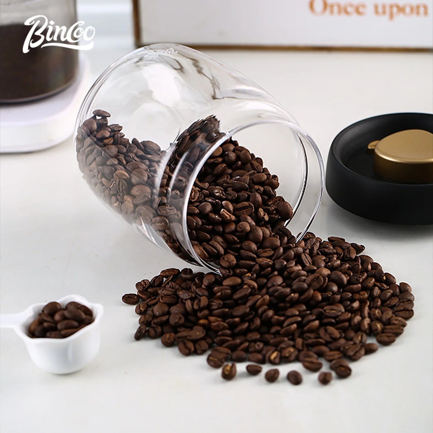 Vacuum Sealed Coffee Storage Jar – Just Coffee Glass Fresh-Keep Canister