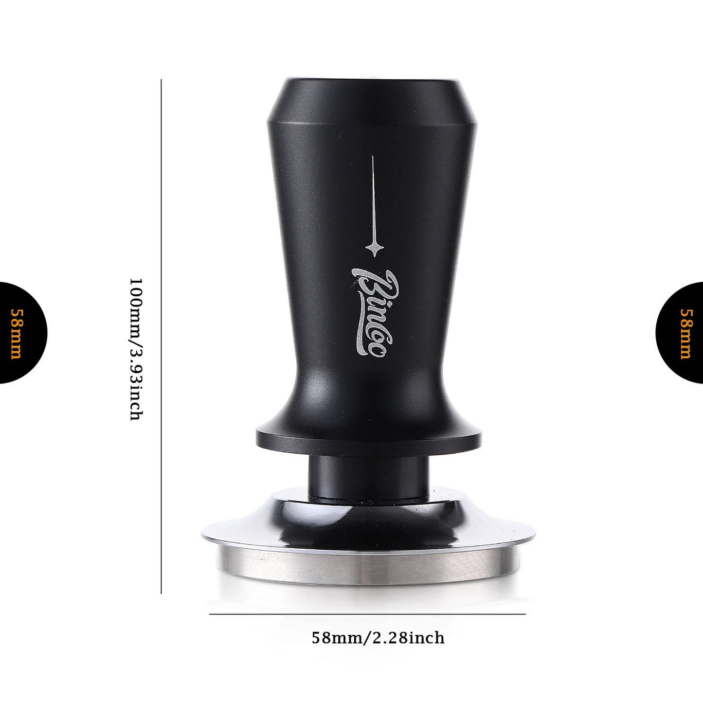 Elastic Coffee Tamper 51/58mm – Just Coffee Black & White Edition