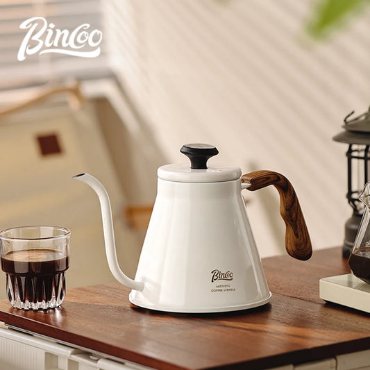 Gooseneck Coffee Brewing Pot 1L – Just Coffee Temp Gauge Edition