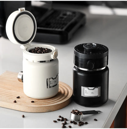 Coffee Bean Vacuum Canister 1000ml – Just Coffee Stainless Steel Airtight Jar
