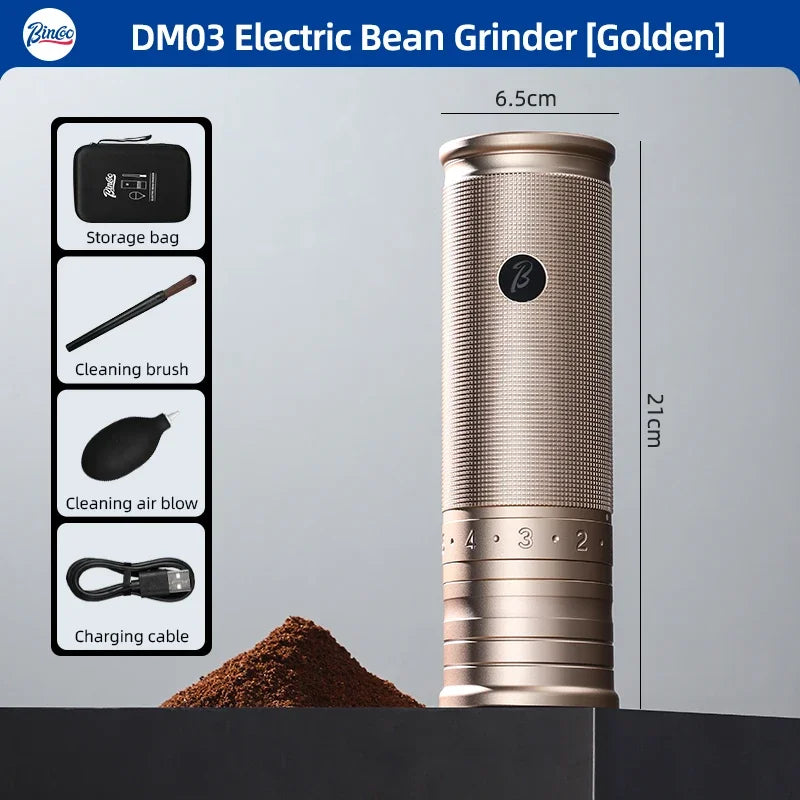 Electric Coffee Bean Grinder – Just Coffee All-Metal Portable Mini Mill