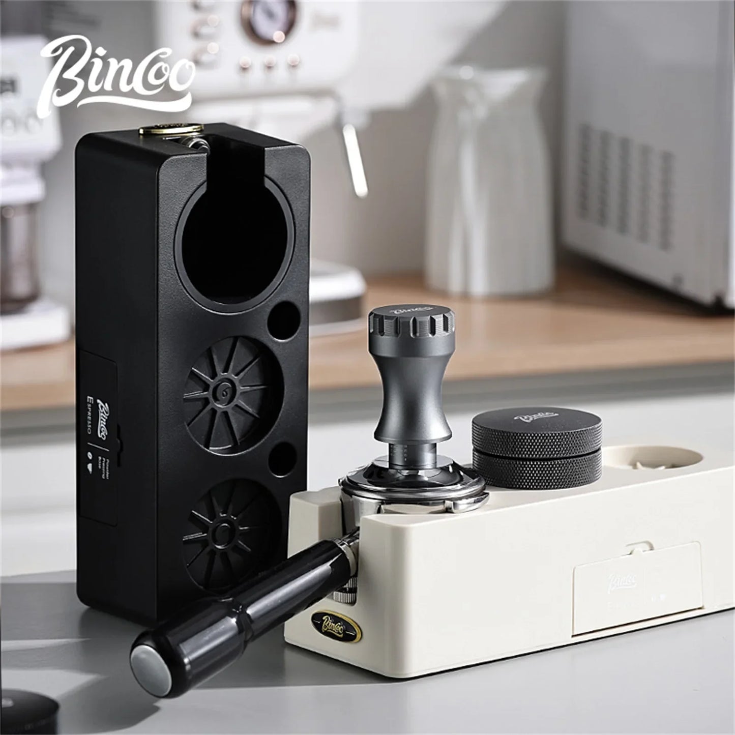 Coffee Tamper Base Set – Just Coffee Barista Storage Station