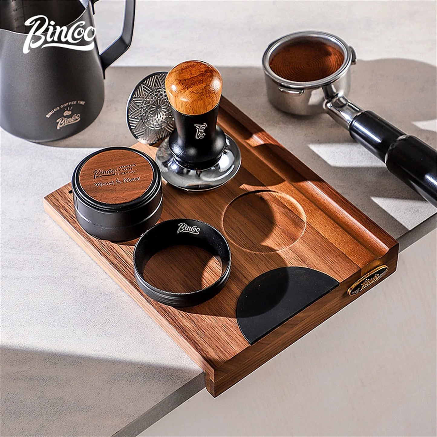 Walnut Coffee Tamper Holder Station 51/53/58mm – Just Coffee Barista Rack