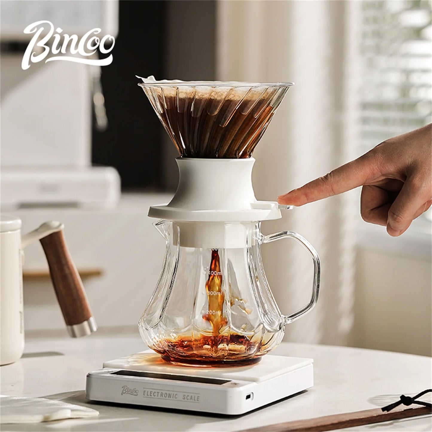 Reusable Immersion Coffee Dripper V02 – Just Coffee Glass Pour Over Set