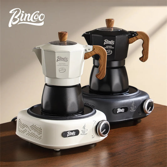 Dual Valve Moka Pot – Just Coffee Italian Espresso Maker 220V Set
