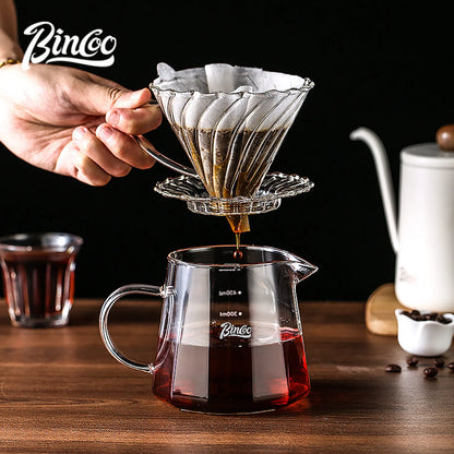Hand Brew Coffee Pot Set – Just Coffee Glass Sharing Pot & Drip Filter