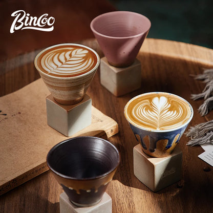Retro Japanese Ceramic Coffee Cup Set – Just Coffee Art Glaze Edition