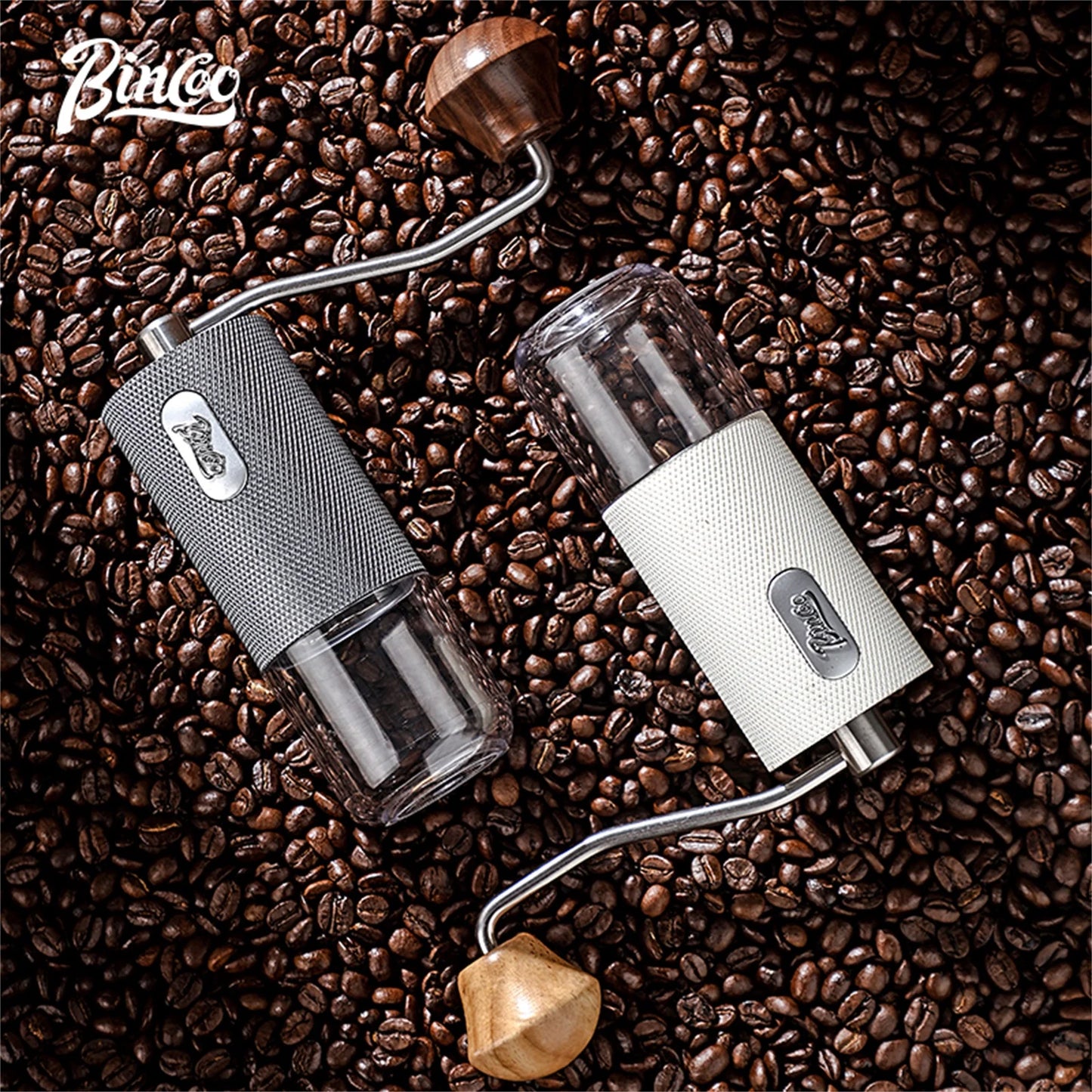 Manual Coffee Grinder – Just Coffee Portable Adjustable Stainless Steel Mill