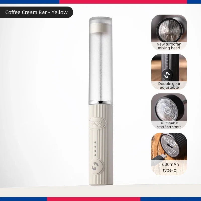 USB Rechargeable Coffee Frother – Just Coffee Electric Milk Mixer