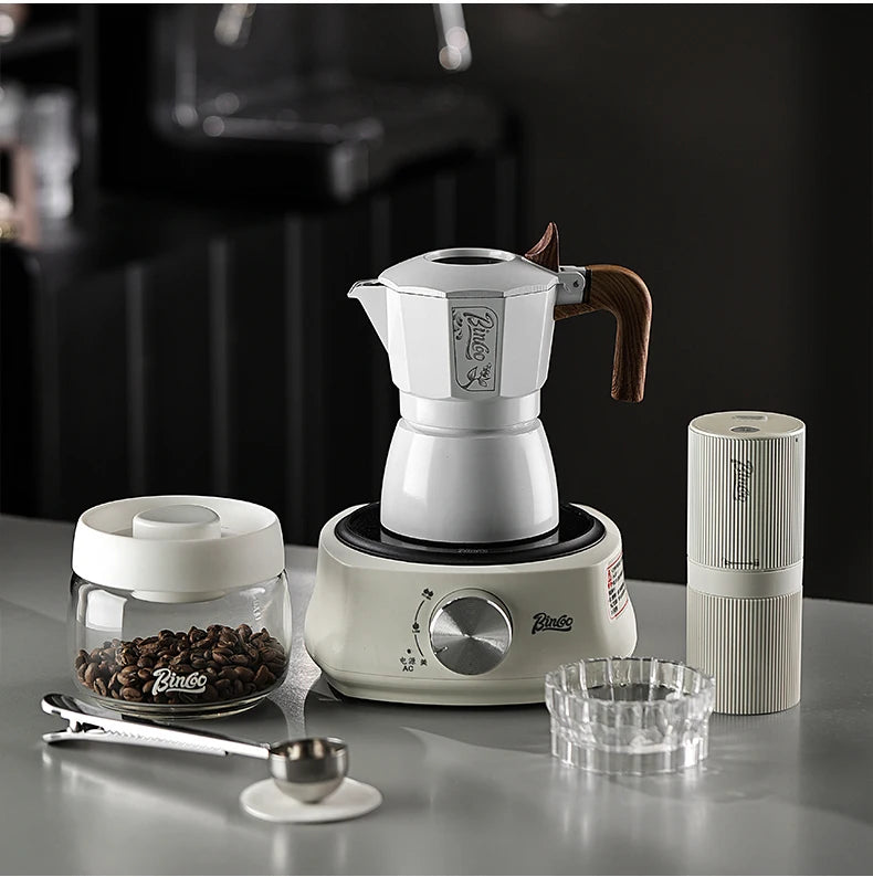 Double Valve Moka Pot – Just Coffee Espresso Extraction Set 220V