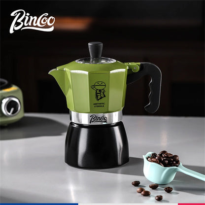 Double Valve Moka Pot Set – Just Coffee Electric Italian Espresso Maker 220V