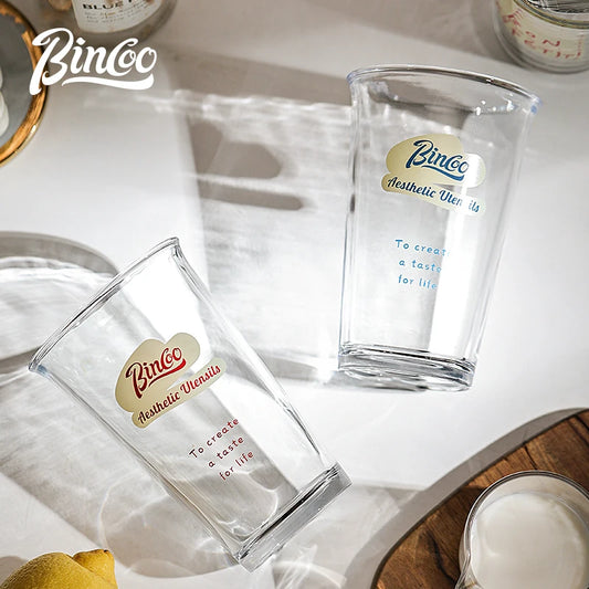 380ml Transparent Glass Coffee Cup – Just Coffee Wide Mouth Edition