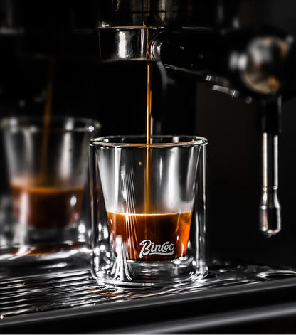 Double Wall Glass Coffee Mug 120ml – Just Coffee Espresso Edition