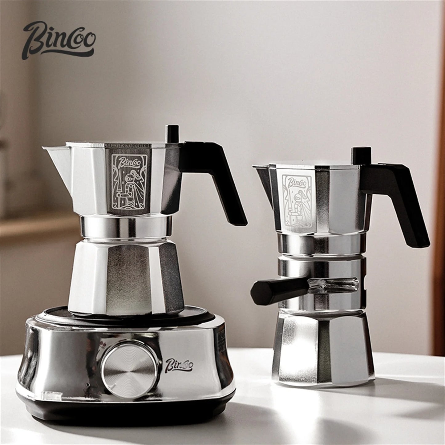 Thermostatic Double Valve Moka Pot – Just Coffee Classic Stovetop Espresso Maker