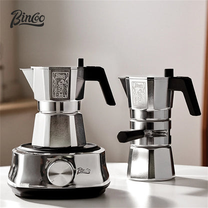 Thermostatic Double Valve Moka Pot – Just Coffee Classic Stovetop Espresso Maker