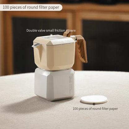 Small Rubik’s Cube Moka Pot – Just Coffee Double Valve Square Espresso Maker