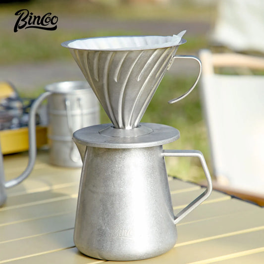 Stainless Steel Pour Over Coffee Dripper – Just Coffee V-Shaped Reusable Filter