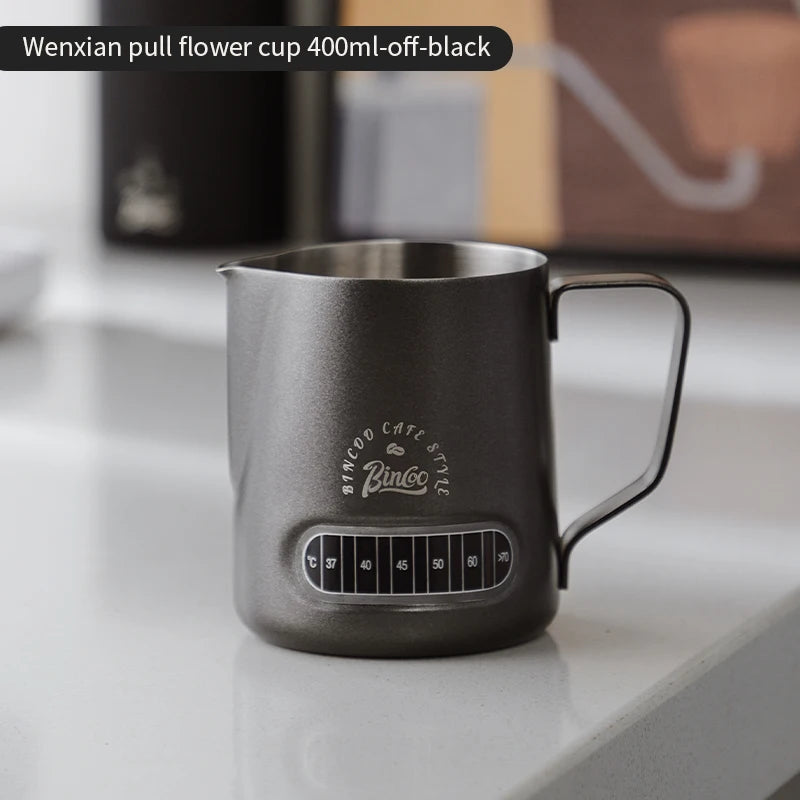 Milk Frothing Pitcher 400/600ml – Just Coffee Temp Display Edition