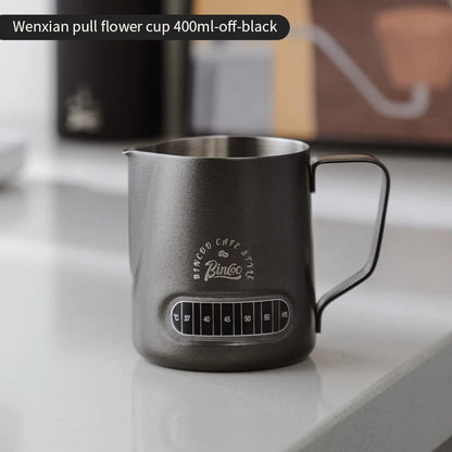 Milk Frothing Pitcher 400/600ml – Just Coffee Temp Display Edition