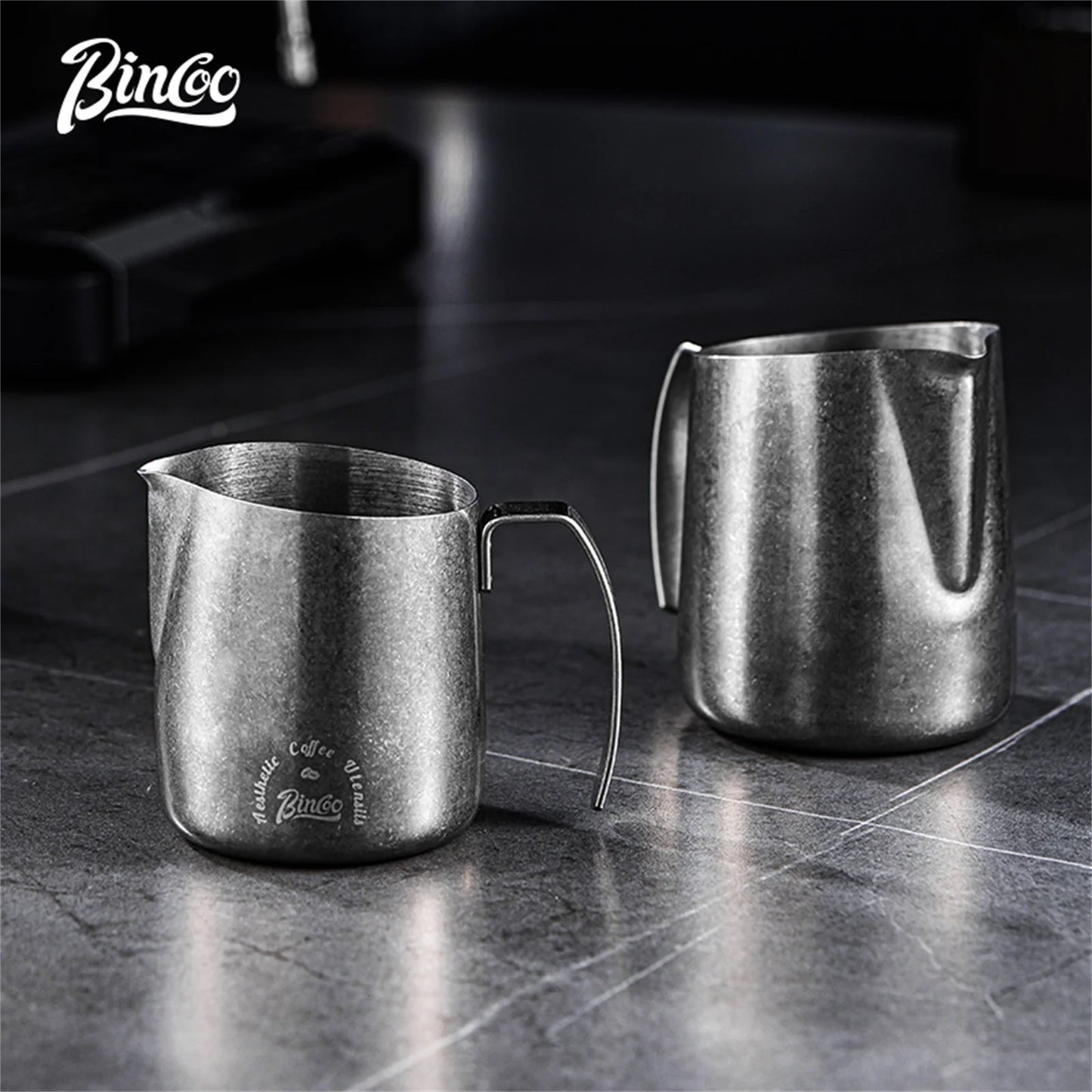 Stainless Steel Milk Frothing Jug – Just Coffee Latte Art Edition