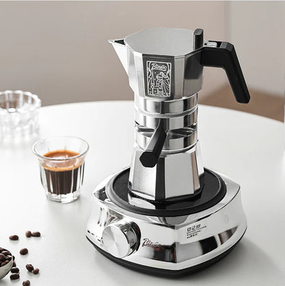 Thermostatic Double Valve Moka Pot – Just Coffee Classic Stovetop Espresso Maker