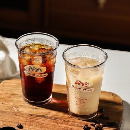 380ml Transparent Glass Coffee Cup – Just Coffee Wide Mouth Edition