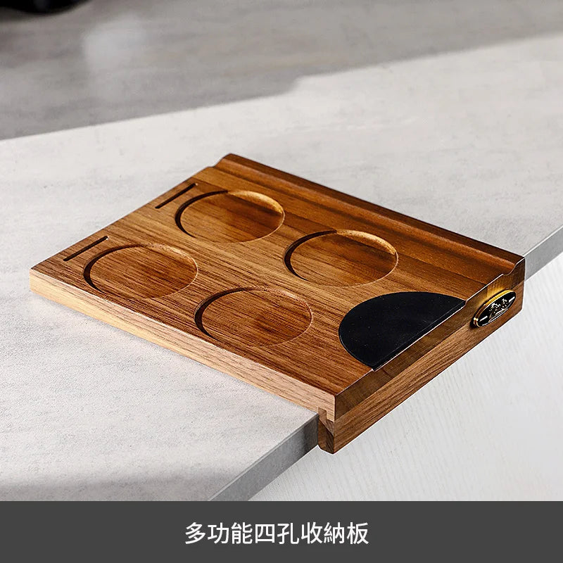Walnut Coffee Tamper Holder Station 51/53/58mm – Just Coffee Barista Rack