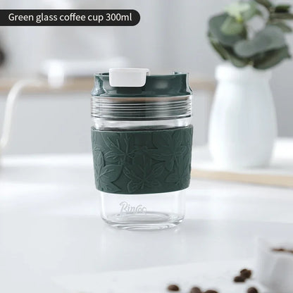 300ml Borosilicate Glass Coffee Cup – Just Coffee Insulated Edition