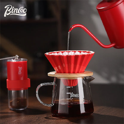 Hand Brew Coffee Pot Set 600ml – Just Coffee Reusable Dripper & Sharing Pot
