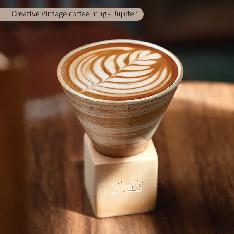Retro Japanese Ceramic Coffee Cup Set – Just Coffee Art Glaze Edition