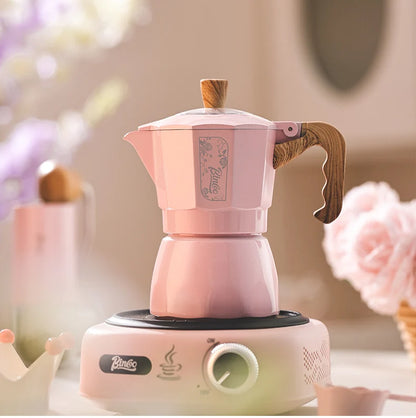 Double Valve Moka Pot – Just Coffee Italian Espresso Kettle 220V