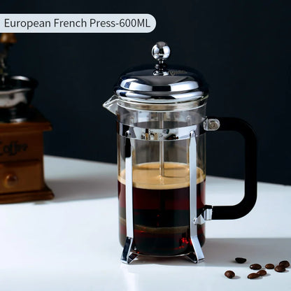 French Press Coffee Pot 350/600ml – Just Coffee Borosilicate Glass Maker
