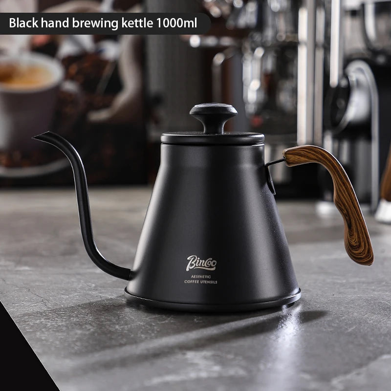 Gooseneck Coffee Brewing Pot 1L – Just Coffee Temp Gauge Edition
