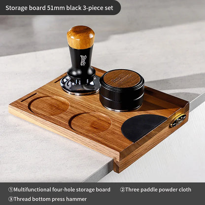 Walnut Coffee Tamper Holder Station 51/53/58mm – Just Coffee Barista Rack