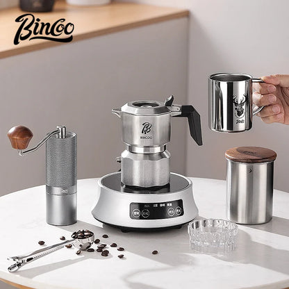 Three Valve Moka Pot – Just Coffee 316 Stainless Steel Espresso Maker
