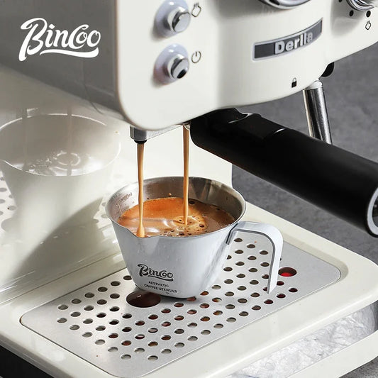 Italian Espresso Extraction Cup – Just Coffee Stainless Steel Measuring Edition