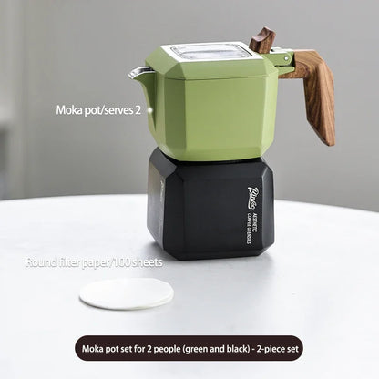 Small Rubik’s Cube Moka Pot – Just Coffee Double Valve Square Espresso Maker