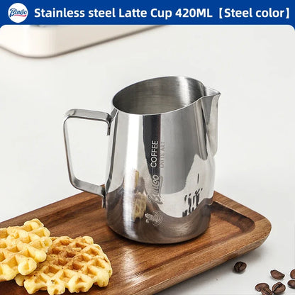 Milk Frothing Pitcher 420ml – Just Coffee Barista Tool