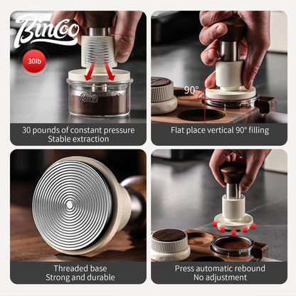 Coffee Tamper 30lb 51/58mm – Just Coffee Constant Pressure Leveler
