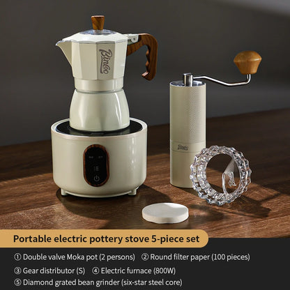 Electric Ceramic Stove 800W – Just Coffee Mini Heating Base for Moka Pot