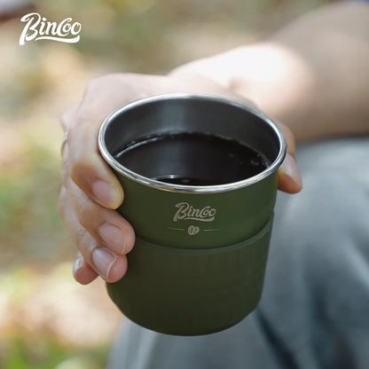 Outdoor Camping Coffee Cup – Just Coffee Stainless Steel Portable Mug