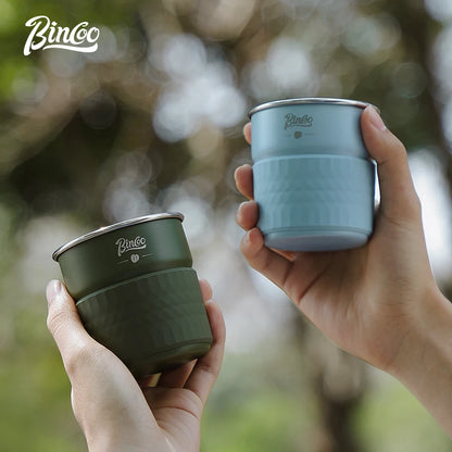 Outdoor Camping Coffee Cup – Just Coffee Stainless Steel Portable Mug