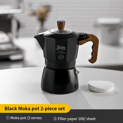 Moka Pot & Heater Kit – Just Coffee Dual Valve Portable Espresso Maker