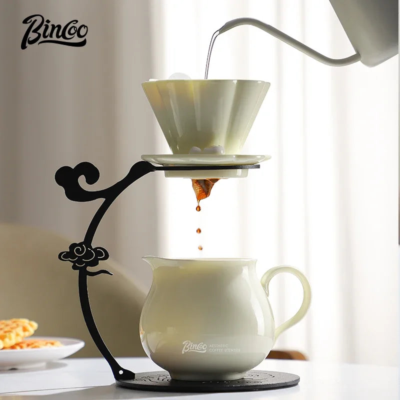 Hand Brew Coffee Pot Set – Just Coffee Ceramic Sharing Pot & Filter Cup