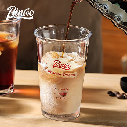 380ml Transparent Glass Coffee Cup – Just Coffee Wide Mouth Edition