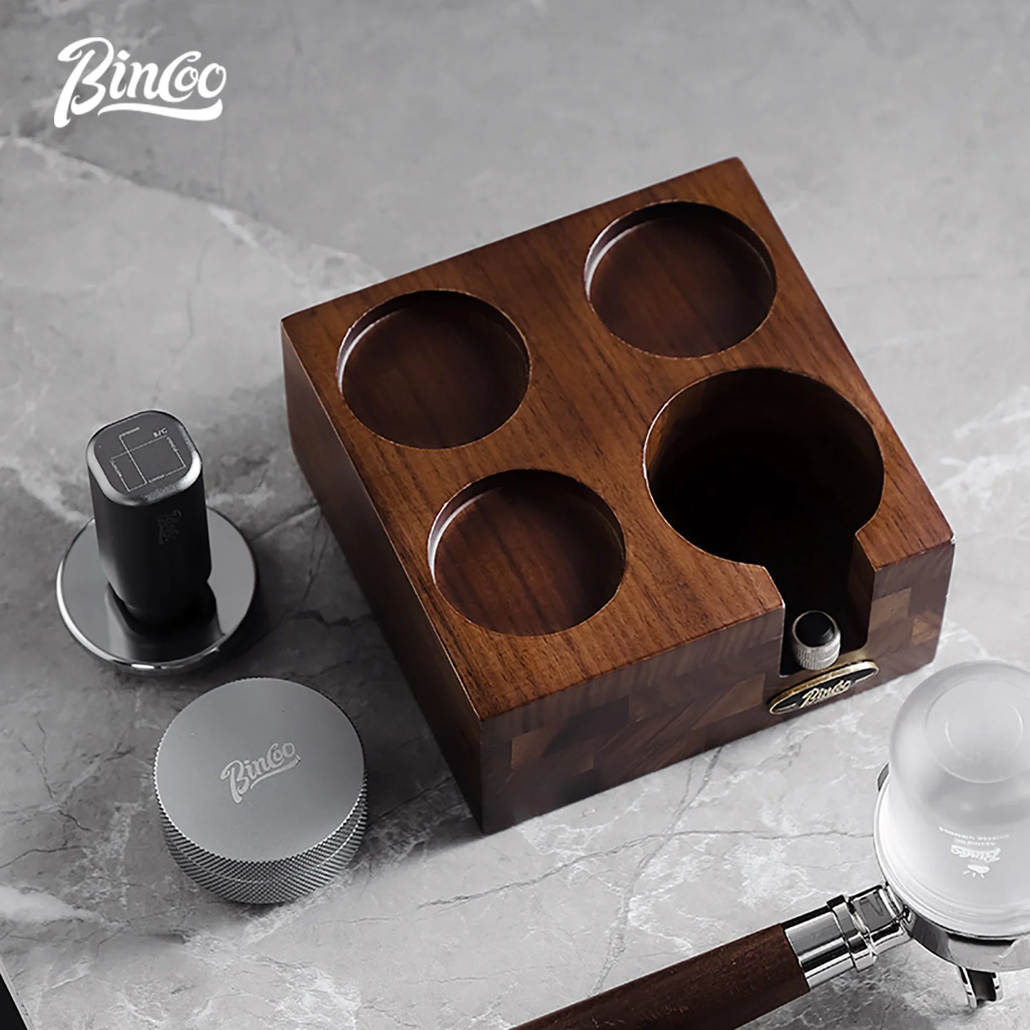 Walnut Coffee Tamping Base – Just Coffee Italian-Style Edition